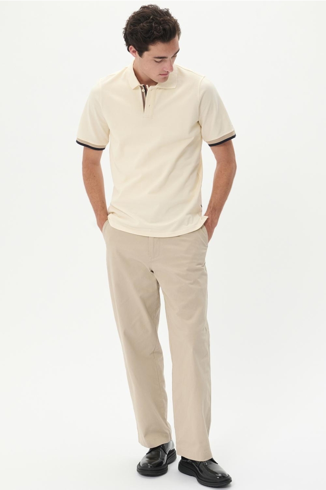 MASCOUT POLO STRIPE 30207857 110104 OFF WHITE